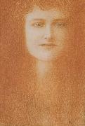 Fernand Khnopff Study of A woman France oil painting artist